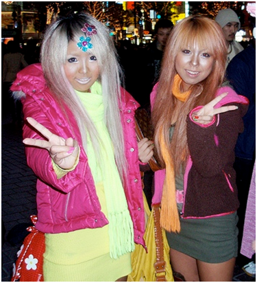 What is ganguro fashion? How women carry their fashion: dressing sense, make up, accessories and all you want to know.